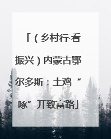 （乡村行·看振兴）内蒙古鄂尔多斯：土鸡“啄”开致富路