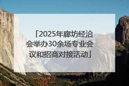 2025年廊坊经洽会举办30余场专业会议和招商对接活动