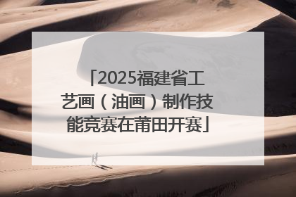 2025福建省工艺画（油画）制作技能竞赛在莆田开赛
