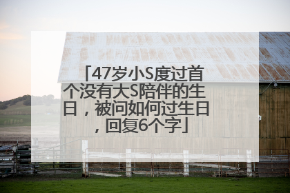 47岁小S度过首个没有大S陪伴的生日，被问如何过生日，回复6个字