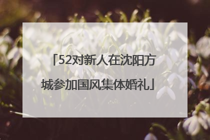 52对新人在沈阳方城参加国风集体婚礼