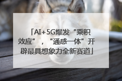 AI+5G爆发“乘积效应”，“通感一体”开辟最具想象力全新赛道