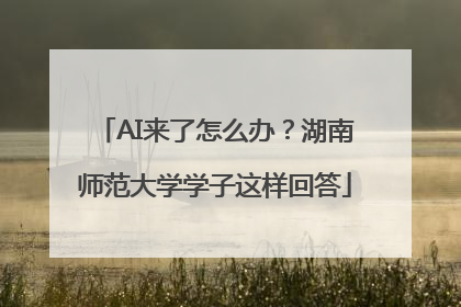 AI来了怎么办？湖南师范大学学子这样回答