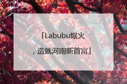 Labubu爆火，造就河南新首富